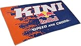 Kini Red Bull Mx Racing Towel – Mx Handtuch, Strandtuch, Sportliches Design, Baumwolle, Fitness, Sport, Motocross, Badetuch – Orange/Blue -180x90