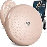 ZenOne Sports ZenBalance Balancekissen, orthopädisches Sitzkissen, Luftkissen für aufrechte Haltung, Reha-Sport, Balancetraining & Krafttraining, inkl. Pumpe, E-Book & Workout-Guide, 33 cm (Rosa)