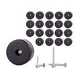 (20 Stück) Ø 50 mm Möbelbeine rund Höhe 35 mm Material Kunststoff inkl. Schrauben (20)