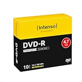 Intenso DVD-R Rohlinge, Printable, 4,7GB, 16x Speed, 10er Slim C