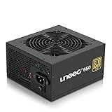 Uneec 650W 80+ Plus Gold zertifiziertes Gaming Netzteil PSU Silent Fan 33dbm Maximum für ATX PC Server Workstation Computer, STI Crossfire Game, Dual CPU, Active PFC Auto-Adap