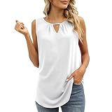 T-Shirt Damen V-Ausschnitt Langärmliges Blusen T-Shirt mit V-Ausschnitt Knopfdruck Bluse Tunika Tops Langarmshirt BaumwolleH