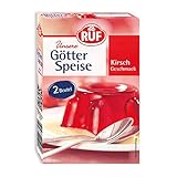 RUF Götterspeise Kirsch Wackelpudding , 14 er Pack (14 x 24g)