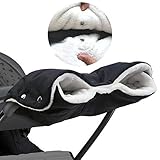 Sinwind Kinderwagen Handschuhe Handwärmer Kinderwagenmuff Funktions-Handmuff mit Fleece Innenseite für Kinderwagen, Buggy, Jogger, Radanhäng