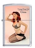 Zippo 2.002.955 Feuerzeuge Vintage Pin Up Girl Gina - Limited Edition 001/500-500/500 - MM - Collection 2012 - Satin F