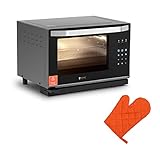 Royal Catering RC-SOQ1 Dampfbackofen 25 L 2.100 W schwarz 40-220 °C Touchpad mit LED-Anzeige Konvektomat Kombidämp