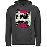 Scrabble Mädchen - Read - Learn - Inspire - Dream - 152 (12/13 Jahre) - Anthrazit meliert - JH001K_Kinder_Hoodie - JH001K JH001J Just Hoods Kids Hoodie - Kinder H