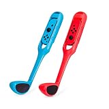 Ayaaa Switch Golfschläger,Switch Golf Clubs,Mario Golfschlägergriff kompatibel für Switch Golf Gaming Controller Freizeit Golfgriffe Spielkomponenten Konsolenzubehö