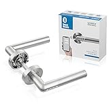 SOREX FLEX Elektronischer Türgriff mit Code, Haustür Türgriff mit Smart Lock, Türklinke mit Schloss und App-Steuerung