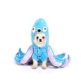 Mogoko Hunde- und Katzenoktopus-Kostüme, Haustier-Halloween-Kostüm, Cosplay-Kleid, lustiges Oktopus-Kostüm für kleine Welp