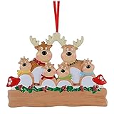 FEIZAO Anhänger Weihnachtsdeko Elch Rentier Weihnachtsanhänger Basteln Weihnachtsschmuck Christbaumanhänger DIY Anhängerweihnachtsdeko Hängende Charms Geschenkanhänger Aufhäng