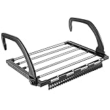 Balkonwäschetrockner, Wäschetrockner Heizkörper, Klappbar Hängetrockner, Wand Wäscheständer aus Stahl, 40 * 32cm Wäschehänger Wäscheständer Heizung Wäschehalter für Kleindung Sock