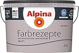 ALPINA Wandfarbe, Farbrezepte 2,5 Liter Edles Mauve Matt, hochdeckende Farb
