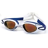 zeenca 2 Stücke Schwimmbrille ‎ Unisex ‎ Harte Gläser mit UV-Schutz und Anti-Fog Beschichtung Selbstjustierender Nasensteg, (Verstellbar) weiß B