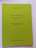 Prüfung Mittlere Reife Deutsch und Englisch 1968-1974. Sämtliche in Baden-Württemberg zentral gestellten T