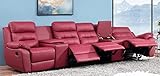 Ledersofa Kinosofa Relaxcouch Fernsehsofa 5131-Cup-42-206