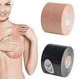 Body Tape Klebe BH Push Up Brust Body Lift Tape Push Up Klebe BH Atmungsaktives Klebe BH Push Up Set Trägerlos Selbstklebend BH Bra Unsichtbarer BH Für Rückenfreies Kleid Abendkleider（2 Stücke）