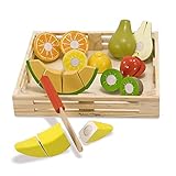 Melissa & Doug Schneiden von Obst aus Holz | Fantasiespiel | Essensspiel | 3+ | Geschenk für Jungen oder M