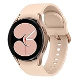 Samsung Galaxy Watch4, Runde Bluetooth Smartwatch, Wear OS, Fitnessuhr, Fitness-Tracker, 40 mm, Gold (Deutche Version)