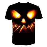 Kurzarm-t-Shirt mit Rundhalsausschnitt für Herren Halloween-kürbis 3D-Druck 1204luse papagei Kakadu Bedruckte lässiges Button-down-Hemd Colorblock Feuerwehr freiwillige inkl. Stadt/Ort w