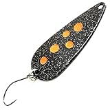 Troutwerk Spoon 5g 4cm - Forellenblinker, Troutwerk Farbe:schwarz/orangene Punk