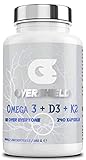 Omega 3 + D3 + K2 – Hochwertige Omega in Trigylcerid Form – 240 Kapseln – Made in Germany