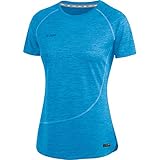 JAKO Damen T-shirts T-Shirt Active Basics, JAKO blau meliert, 44, 6149