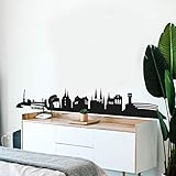 selbstklebendes Wandtattoo Oldenburg Skyline Wandsticker selbstklebend Deutschland Stadt Silhouette 120