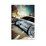 EWYU Need for Speed Most Wanted Poster dekorative Malerei Leinwand Wandkunst Wohnzimmer Poster Schlafzimmer Malerei 16x24inch(40x60cm)