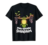 Mein offizielles Schlafshirt Schildkröte mit Fledermäuse T-S