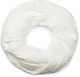 styleBREAKER Feinstrick Loop Schal mit Zopfmuster, Winter Schlauchschal, Loopschal, Strickschal, Unisex 01018151, Farbe:Weiß