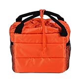 Wasserdichte Plug-in-Handtasche für Partitionierte Kameras, Kordelzug Stoßfeste und Stoßfeste Kissenartige Teilerabdeckung für Digitale Spiegelreflexkameras, Kratzschutz und Schlagfestigkeit(Orange)