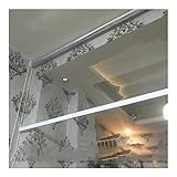 GGYMEI Transparente Rollos, Außenvorhänge Aus Vinylplanen 0,5 Mm Jalousien Für Büro des Pavillons Im Freien (Farbe : Klar, Größe : 1.25x3m)