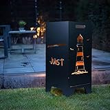 FEUERTONNEN BERTLING® Feuertonne Mit Insel Motiv | Stabiles Stecksystem Mit Tragegriffen | Besonders Robust & Aus Hochwertigem Stahl | Für Eine Knisternde Gemütlichkeit In Deinem Garten (78cm Juist)
