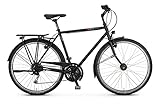 vsf fahrradmanufaktur T-100 Shimano Alivio 27-G HS11 Trekking Bike 2022 (28' Herren Diamant 62cm, Ebony Matt (Herren))