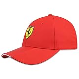 Fuel For Fans Unisex Formel 1 Scuderia Ferrari Kappe im Carbon-Stil, Rot, Einheitsgröß