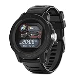 AIMAISEN Smart Watch für Männer, Full Touch Screen Wasserdichter Activity Tracker Puls Schlafmonitor Bluetooth Fitness Smartwatch Sport Armbanduhr mit Stoppuhr Schrittzähler für Android iOS (Black)