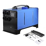 Cowslip Standheizung - Dieselheizung 12V - 5KW Integrierte Standheizung 12V 24V Diesel Autoheizung mit Fernbedienung Großer LCD Monitor und Schalldämpfer für PKW Boote LKW B