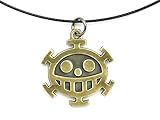 CoolChange One P. Halskette von Trafalgar Law mit Jolly Roger der Heart Piratenb