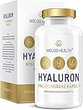 Hyaluronsäure Kapseln mit Collagen Zink & Biotin - 90x vegane Kapseln hochdosiert laborgeprüft für Haut, Anti-Aging und Gelenk