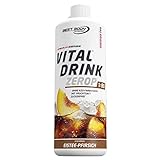 Best Body Nutrition Vital Drink ZEROP - Eistee-Pfirsich, Original Getränkekonzentrat Sirup zuckerfrei, 1:80 ergibt 80 Liter Fertiggetränk, 1000