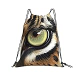 Rucksack mit Kordelzug, klein, für Fitnessstudio, Yoga, für Teenager, Mädchen, Damen, Kinder, Strand, niedlich, Sport, wasserdicht, für Schule, Turnbeutel mit Kordelzug, Leopardenmuster, Einheitsgröß