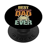 Best Crabbing Dad Ever | Lustiges Krabbenmeister Vatertagsgeschenk PopSockets mit austauschbarem PopGrip