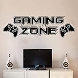 Game Area Controller Wandaufkleber Spielzimmer Schlafzimmer Gamer Xbox Ps Joystick Gamepad Wandtattoo Vinyl Wandbild A2 80x24