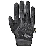 FREE SOLDIER Outdoor Handschuhe Vollfinger Taktische Handschuhe Herren Motorradhandschuhe mit gepolstertem für Fahrrad Airsoft Militär Paintball und andere Outdoor Aktivitäten(M,Schwarz)