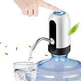 YHT Flaschen Wasserspender, 5 Gallonen USB Lade elektrische Wasserpumpe, Automatischer Wasserkrug Spender für Zuhause, Bodenladen, Wiederaufladb