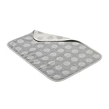 Leander Matty Topper, Handtuch, Liegeauflage für Wickelkissen, Organic - cool Grey