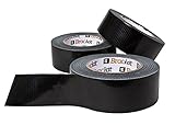 Gewebeband extra stark 3er-Pack-Rollen Panzerband 48mm x 50 Klebeband schwarz Panzertape Abklebeband extrem stark Gewebeklebeband Gaffa tap