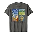 Van Gogh Malcollage mit Sternennacht, Selbstporträt T-S