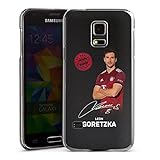 DeinDesign Hard Case kompatibel mit Samsung Galaxy S5 Mini Schutzhülle transparent Smartphone Backcover FC Bayern München Goretzka Offizielles Lizenzproduk